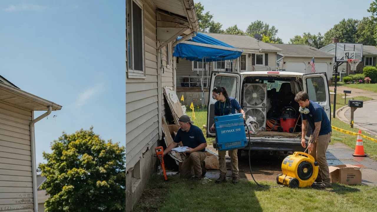 Ceiling Leak Cleanup in Miller City, IL near me