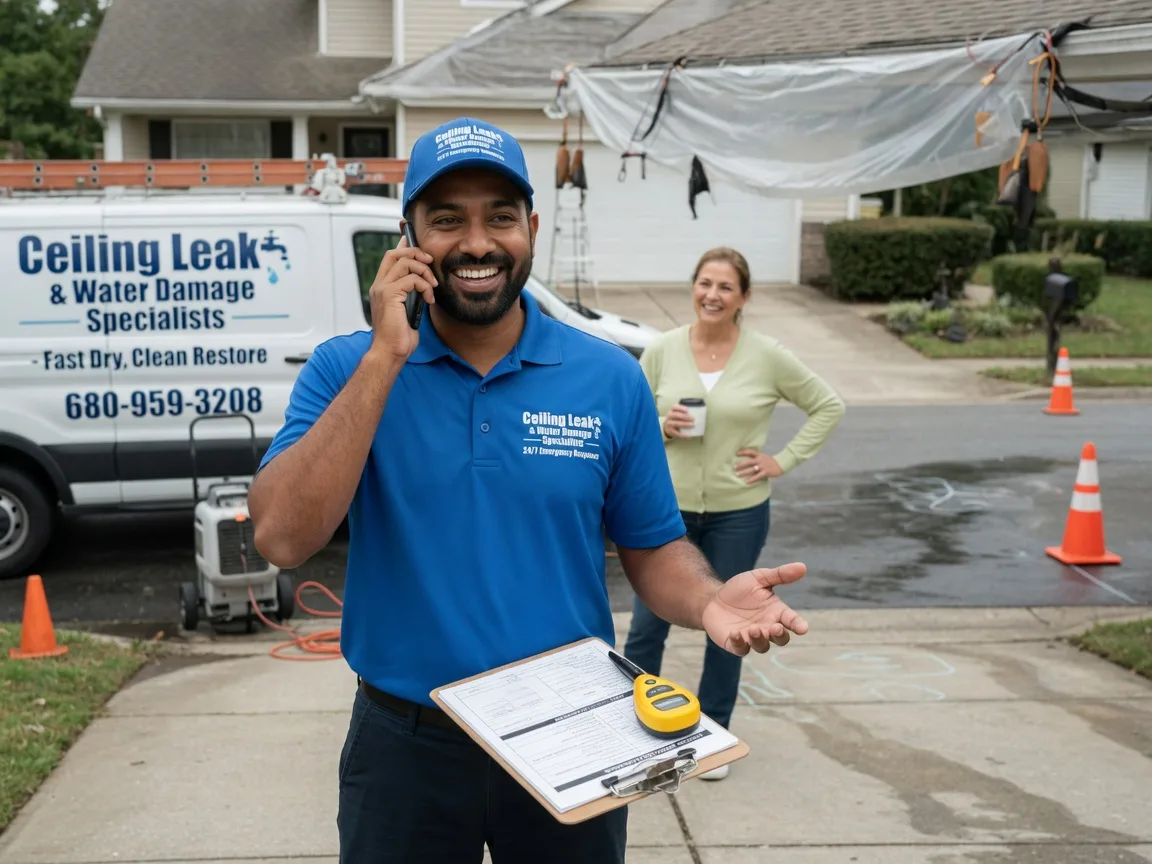 Ceiling Leak Cleanup Miller City, IL FAQs